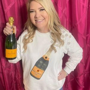 Queen of Sparkles Champagne Sweatshirt